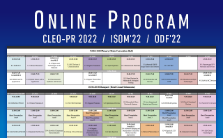 Online Program : CLEO-PR2022 / ISOM'22 / ODF'22