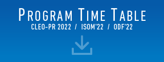 Download Program Time Table : CLEO-PR2022 / ISOM'22 / ODF'22 [PDF]